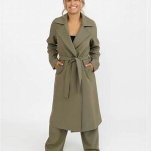 Smash + Tess Olive Teresa Trench Coat